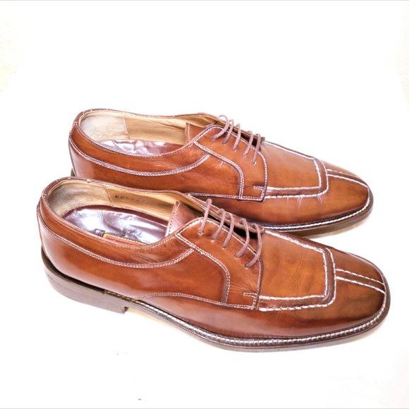 Cole Haan Split Toe Leather Shoe 9.5 M Brown main image 4
